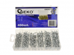 Geko Alumiiniumist Nitto Komplekt 400tk, 100x2.4x6mm, 100x3.2x6mm, 50x4.0x6mm, 50x4.0x10mm, 50x4.8x6mm, 50x4.8x10mm, plastikkarp