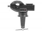 60 MM Rotējo&scaron;a skrūvspīle ar Bāzi, YATO, YT-65009, 360&deg; rotācija, 50 kg saspie&scaron;anas spēks