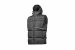 Siltināta veste ar kapuci, BORGER, HT5K920-3XL, melna, 3XL (58), 100% RIPSTOP poliesters, ūdensizturīga, atvienojama kapuce, 5 kabatas.