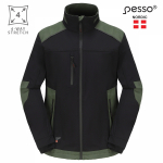 Jakk Titan Flexpro DS125Z, elastne, must/roheline L, Pesso, DS125Z-L, 91,5% nailon, 8,5% spandex, 280 g/m&sup2;, 88% pol&uuml;ester, 12% puuvill, 320 g/m&sup2;