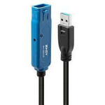 Lindy 43158 USB 3.0 aktiivne pikenduskaabel 8m, USB Type A Male/Female, 5Gbps, must