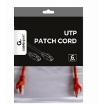 Gembird patch kaabel PP6U-0.25M/R, 0.25m, CAT 6, U-UTP, 8P8C, takistusteta