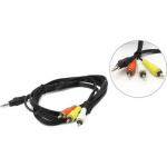Gembird helikaabel 3.5 mm 4-pin kuni 3x RCA 2 m