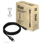 Club3D USB4 Gen3x2 Type-C kahe suunaline kaabel 2m, 8K60Hz, 40Gbps, PD 240W, M/M