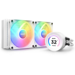 Nzxt CPU jahuti RL-KR24E-W1, 2 ventilaatorit, 120 mm, 1800 RPM, 78.86 cfm, RGB valgustus, valge