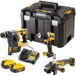 DeWALT 3 t&ouml;&ouml;riistakomplekt DCK330P2T-QW 18V, 2 x 5Ah, harjadeta, juhtmeta, Type C - EU