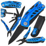 Geko Multi-tool G01905, nuga, saag, tangid, k&ouml;ie ja turvav&ouml;&ouml; l&otilde;ikur, fail, avaja, lame kruvikeerajad 3 mm, 4 mm, 5 mm