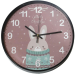 Besk Seina kvarts kell 9121290, 30 cm, roosa, AA, plastmass, araabia numbrid