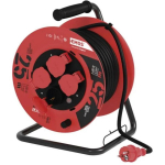 Emos V&auml;lise pikenduskeri P08225, 25 m, 4 pesa, 230 V, 1,5 mm2, IP44, kumm, termiline kaitse