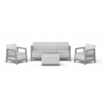 Keter Aia m&ouml;&ouml;bli komplekt Scandi Linea 3 Seater Set 29214645ECN, 39kg, 182x70x79cm, vastupidav konstruktsioon, CLICK kokkupanek