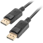 Lanberg DisplayPort kaabel 3 m CA-DPDP-10CC-0030-BK, 4K, 21,6 Gbps, HDCP, DPCP, must