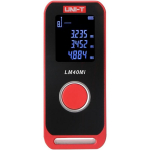 Uni-T LM40Mi laseriga kaugusm&otilde;&otilde;tja, t&auml;psus &plusmn;2.0 mm, laadimine USB Type-C, funktsioonid: pidev m&otilde;&otilde;tmine, pindala, maht, &uuml;mberm&otilde;&otilde;t
