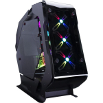 Zalman Arvutikorpus Z-Machine 500, 10.5kg, Must, Alumiinium, Karastatud klaas, 7 x PCI, 1 x 3.5", 1 x 2.5", 2 x 120mm ventilaator