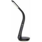 Hawk Laualamp HW-LAMP02, 4.5W, 10W juhtmevaba laadimine, 2 LED pirni, paindlik k&auml;si, must
