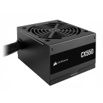 Corsair toiteplokk CX550 CP-9020277-EU, 550W, ATX, 80 PLUS Bronze, 120mm ventilaator, 24 pin ATX, 8 pin EPS12V, 8 pin PCIe