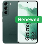 Samsung Renewed Galaxy S22, 6.1", 256 GB, 5G, Android, roheline, C-klass