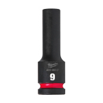 SHOCKWAVE&trade; IMPACT DUTY TRIECIENIZTURĪGAS UZGRIEŽŅU MUCIŅAS, 9 MM 1/2" IMPACT SOCKET DEEP - 1PC, 4932480327 MILWAUKEE