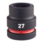 SHOCKWAVE&trade; IMPACT DUTY TRIECIENIZTURĪGAS UZGRIEŽŅU MUCIŅAS, 27 MM 1" IMPACT SOCKET STD - 1PC, 4932480408 MILWAUKEE