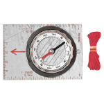 Kartes kompass, &scaron;ķidruma stabilizēta adata, caurspīdīga pamatne, R388162, COGHLANS