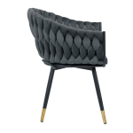 Krēsls FLORA, pelēks samts 10401 Allit