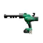 Bezvadu hermētiķu pistole HIKOKI AC18DAWPZ, 18 V, 3000 N, 360&deg; rotējo&scaron;s turētājs