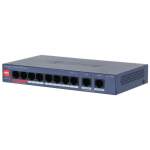Dahua CS4010-8ET2GT-60 hallatav l&uuml;liti, 10 porti, 8 PoE, 10/100 Mbps, 60 W PoE eelarve, -10 &deg;C kuni +55 &deg;C