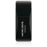 Mercusys Traadita Mini USB Adapter MW300UM, 300 Mbit/s, 2.4 GHz, USB, Must, CE, ROHS