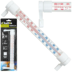 Keltin v&auml;listermomeeter K00411A, -50&deg;C kuni +50&deg;C, 233 mm pikkus, 24 mm laius, valge, paigaldusraam