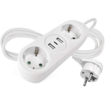 Emos Pikendus P02214E, 1,4 m, 2 pesa, 2&times;USB-A, 1&times;USB-C, 3680 W, laste kaitse