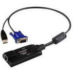 Aten | USB VGA KVM Adapter | 1 x RJ-45 Female, 1 x USB Male, 1 x HDB-15 Male