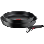 Tefal Praepannide komplekt L7649253, 24/28cm, alumiinium, titaankattega, eemaldatav k&auml;epide, induktsioonile sobiv