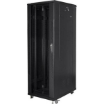 Lanberg Rack kapp 19" vabalt seisv 47U/800x800, FF01-8847-12B, 800 kg, 4 jahutusventilaatorit, must