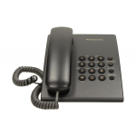 Panasonic KX-TS500 must, KX-TS500PDB, 0.475kg, Toon, Impulss, Ilma k&otilde;laritelefonita, Jah, Seinale kinnitamise v&otilde;imalus