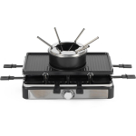 Salter Raclette ja fond&uuml;&uuml; komplekt EK4513VDE, 1400W, 8 pannid, 1,3L pott, 6 kahvlit, mittenakku pind