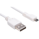 Sandberg USB kaabel 440-33, 1m, USB 2.0 A male, Micro USB B male, valge.