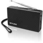 Muse 2-ribaline kaasaskantav raadio M-030R, 230V, 2 riba - FM/MW, 3 x AA, 0.304 kg, must