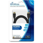Mediarange HDMI-HDMI kaabel MRCS157, 3m, 18Gbit/s, 4K UHD, 3D, must