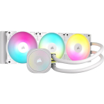 Corsair Nautilus 360 RS ARGB CW-9060095-WW, 360mm, 94.87cfm, 33.2dBA, 1700rpm, 120mm, 4-pin PWM, valge