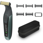 Rowenta TN6044E0 juhtmeta habemetrimmer, 6 pikkuseastet, m&auml;rg ja kuiv, must/roheline