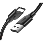 Ugreen USB-A/USB-C 3A 0,25m kaabel US287 60114, must, 480 Mbit/s