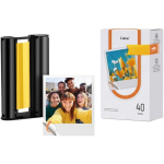 Liene Amber 3x3" Self-Adhesive Photo Paper, 40 Sheets + 1 Refill