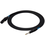 Sound Station Quality SSQ XZJM1 SS-1436, XLR-6,3 mm TS-kaabel, 1 m, 6 mm, must