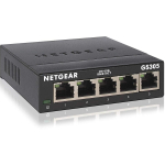 Netgear GS305-300PES l&uuml;liti, 5x Gigabit Ethernet, 10/100/1000 Mbps, haldamata, L2, QoS, plug-and-play