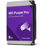 WD Purple Pro Smart Video HDD WD8002PURP, 8TB, 3.5", Serial ATA, 7200 RPM, 256MB, 32 AI voogu, 64 kaamerat, 24/7, OptiNAND