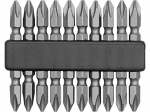 Vorel kruvikeeraja otsikute komplekt 65700, 10 tk, PH2, 60 mm, CRV 6150, GRD seeria