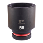 SHOCKWAVE&trade; IMPACT DUTY TRIECIENIZTURĪGAS UZGRIEŽŅU MUCIŅAS, 55 MM 1" IMPACT SOCKET DEEP - 1PC, 4932480436 MILWAUKEE
