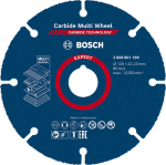Cietmetāla disks 125 x 1 x 22,23 mm, Mazām leņķa slīpma&scaron;īnām EXPERT CARBIDE MULTI WHEEL GRIEZĒJDISKS, 2608901189, BOSCH