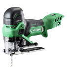 Bezvadu lāzergriezējs HIKOKI CJ36DBW2Z, 36 V, bezsuku motors, 3 režīmi, ātra asmens maiņa, LED apgaismojums