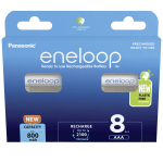 Laetavad Ni-MH patareid 800 mAh mahutavusega ja AAA formaadis ENELOOP BK-4MCDE/8BE 8 tk Panasonic