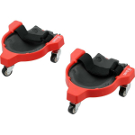 Yato YT-74592 P&otilde;lvekaitsmed ratastega, 3 x 50 mm rattad, ABS, Velcro, 2 tk.